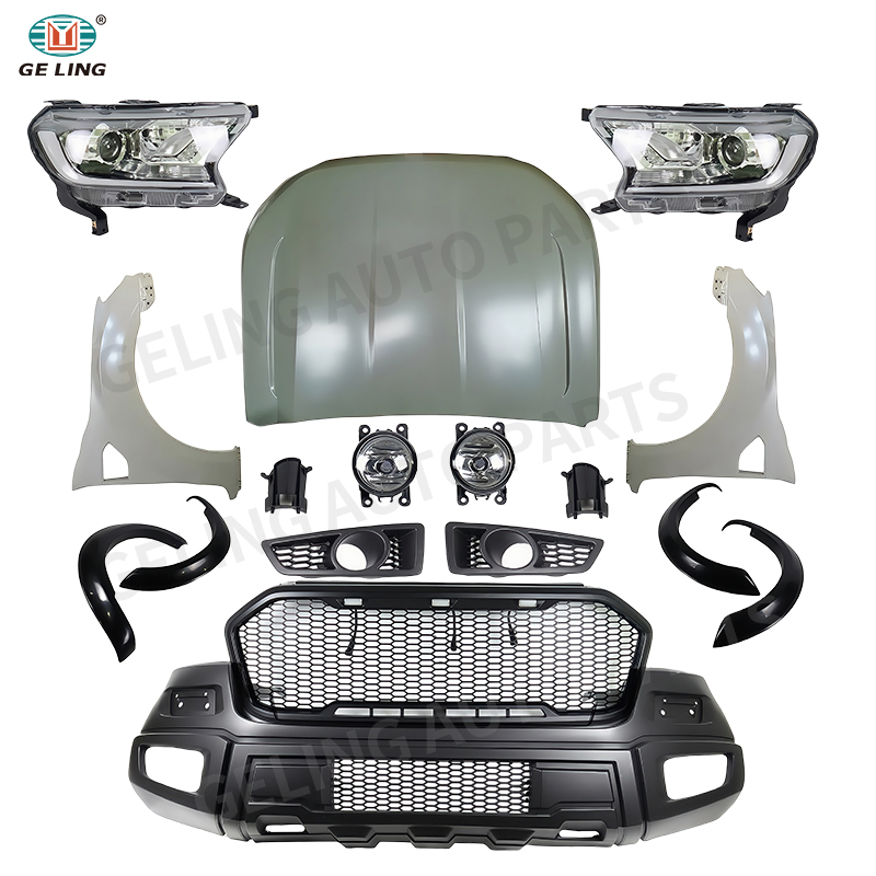 Kits de carroceria automotiva para Ford Ranger T6 2012 atualizados para T8