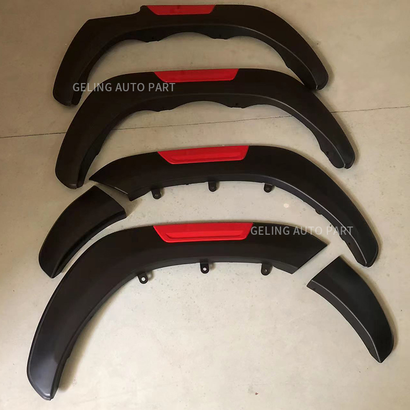 Parafango rosso per arco sopracciglio ruota esterna per Toyota Hilux Revo 2021