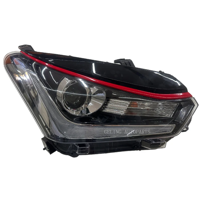 ブラックトリム LED ヘッドライト プロジェクターレンズ付き いすゞ Dmax GT 2018 2019用