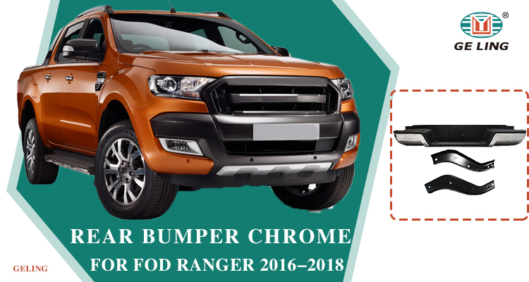 P&aacute;ra-choques traseiro para Ford Ranger T7 2014-2017