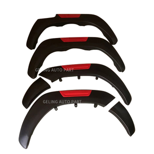 Fender Lengkungan Alis Roda Eksterior Merah Untuk Toyota Hilux Revo 2021