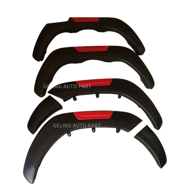Fender dell'arco del sopracciglio esterno rosso per Toyota Hilux Revo 2021