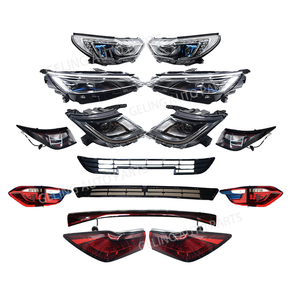 Kits de carroceria led azul farol luz traseira grade para byd yuan s1 glx 2016 2017 2018 yuan plus golfinho